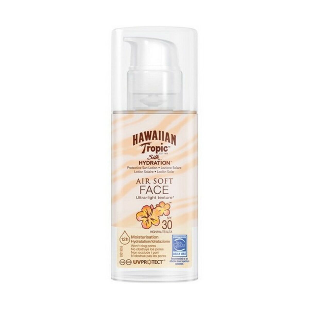 5099821001919 Αντιηλιακό Προσώπου Silk Air Soft Hawaiian Tropic Spf 30 (Για άνδρες και γυναίκες) (50 ml) - NVA1001919