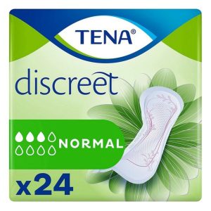 Tena Discreet Normal Γυναικείες Σερβιέτες Ακράτειας Κανονικής Ροής 3 Σταγόνες 24τμχ