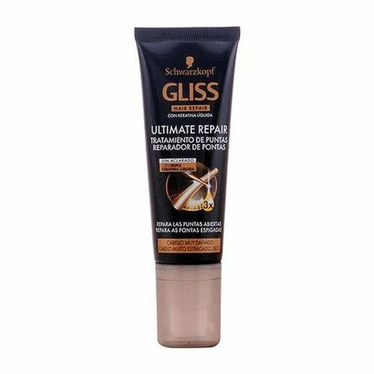 SCHWARZKOPF MASS MARKET GLISS ULTIMATE REPAIR split ends repairer 50 ml