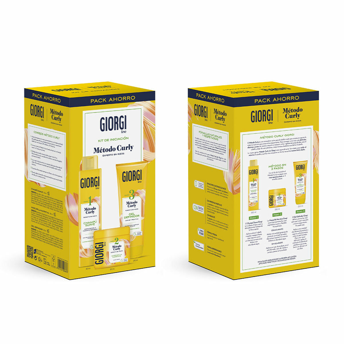 8411135006676 Σετ Κομμωτηρίου Giorgi Curly 3 Τεμάχια Σαμπουάν 350ml + Μάσκα 350ml + Defining Gel 250ml - NVA5006676