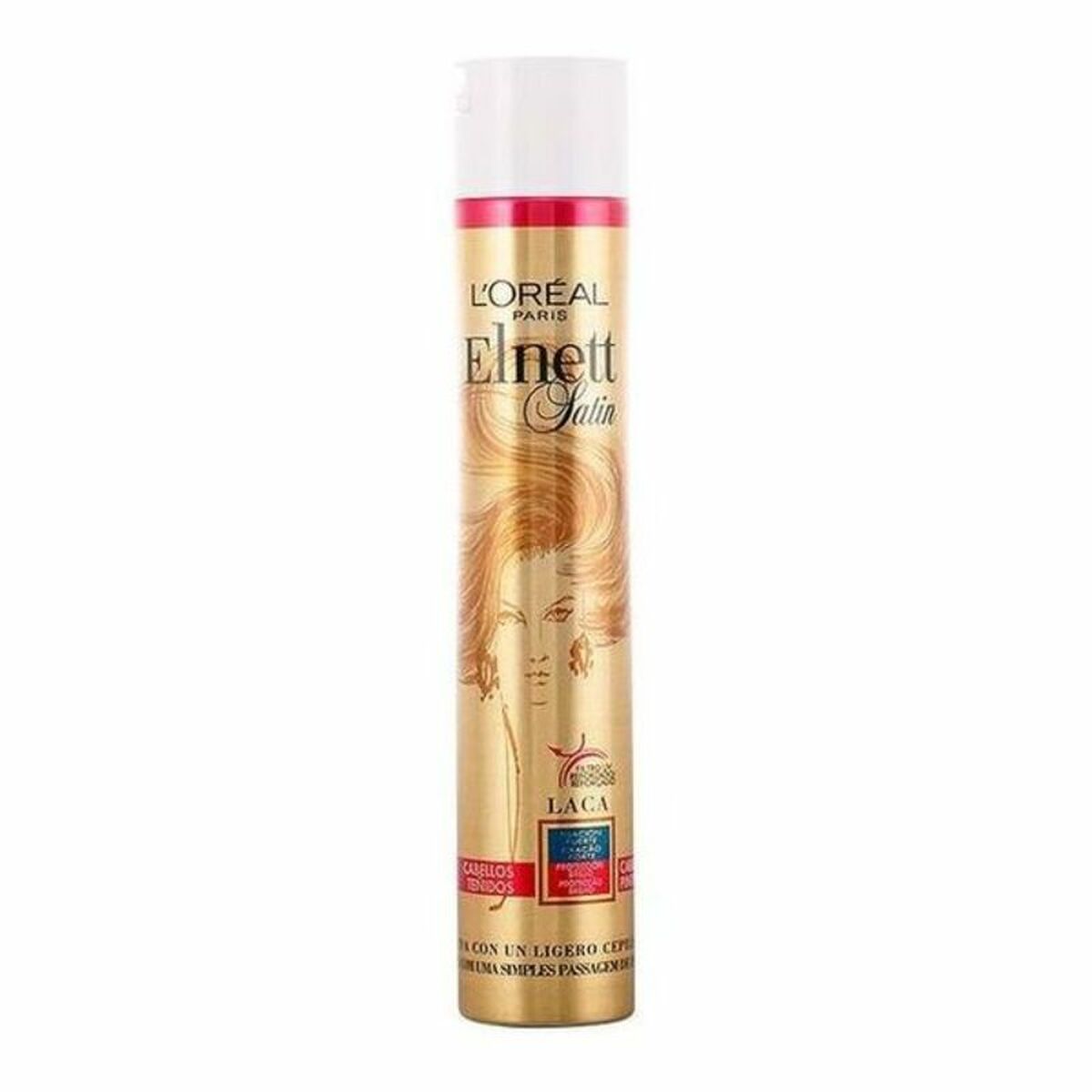8411300045004 L'ORÉAL PARIS ELNETT laca fijación fuerte cabellos teñidos 400 ml - GETNVA0045004-1