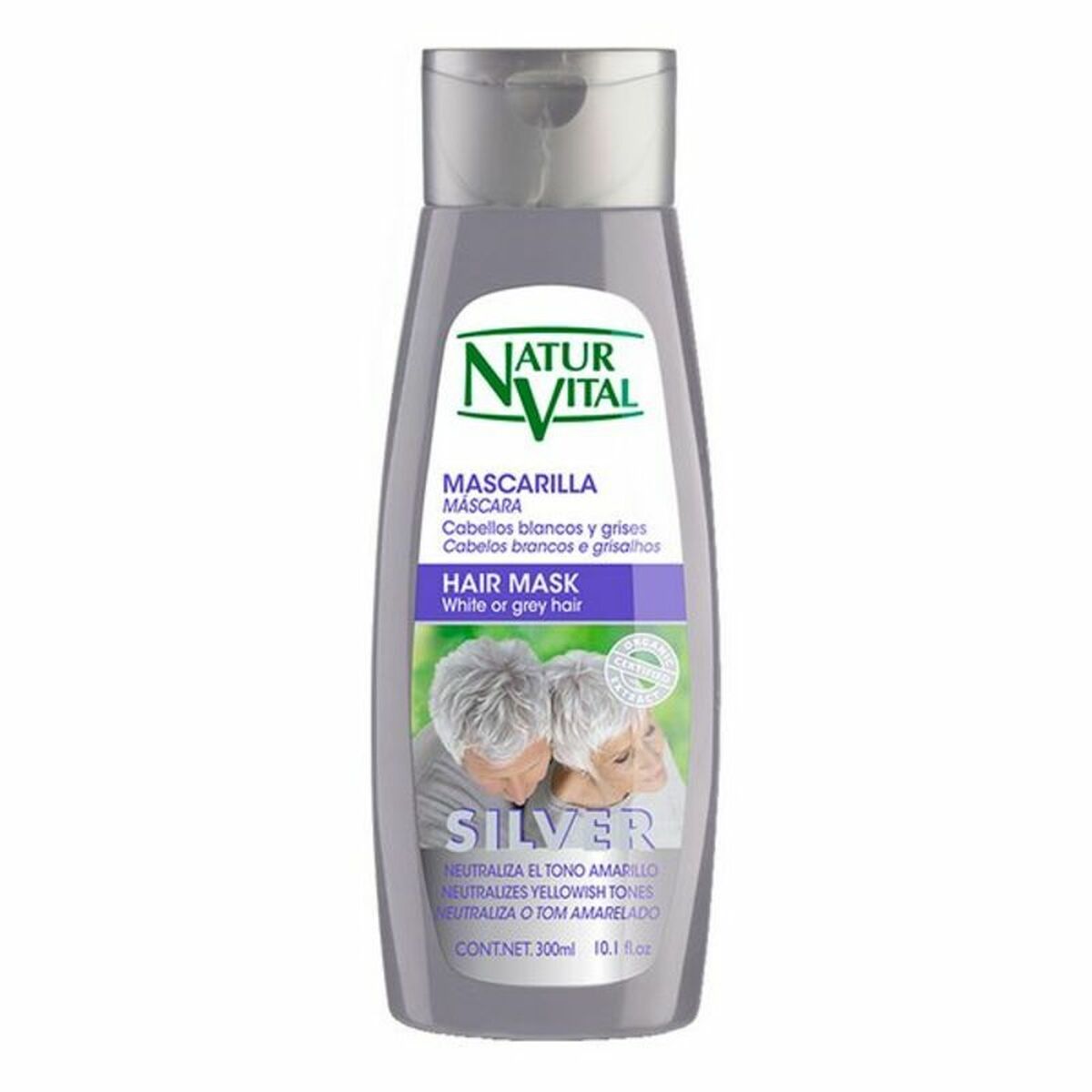 8414002070466 NATUR VITAL mask SILVER white or gray hair 300 ml - NVA2070466