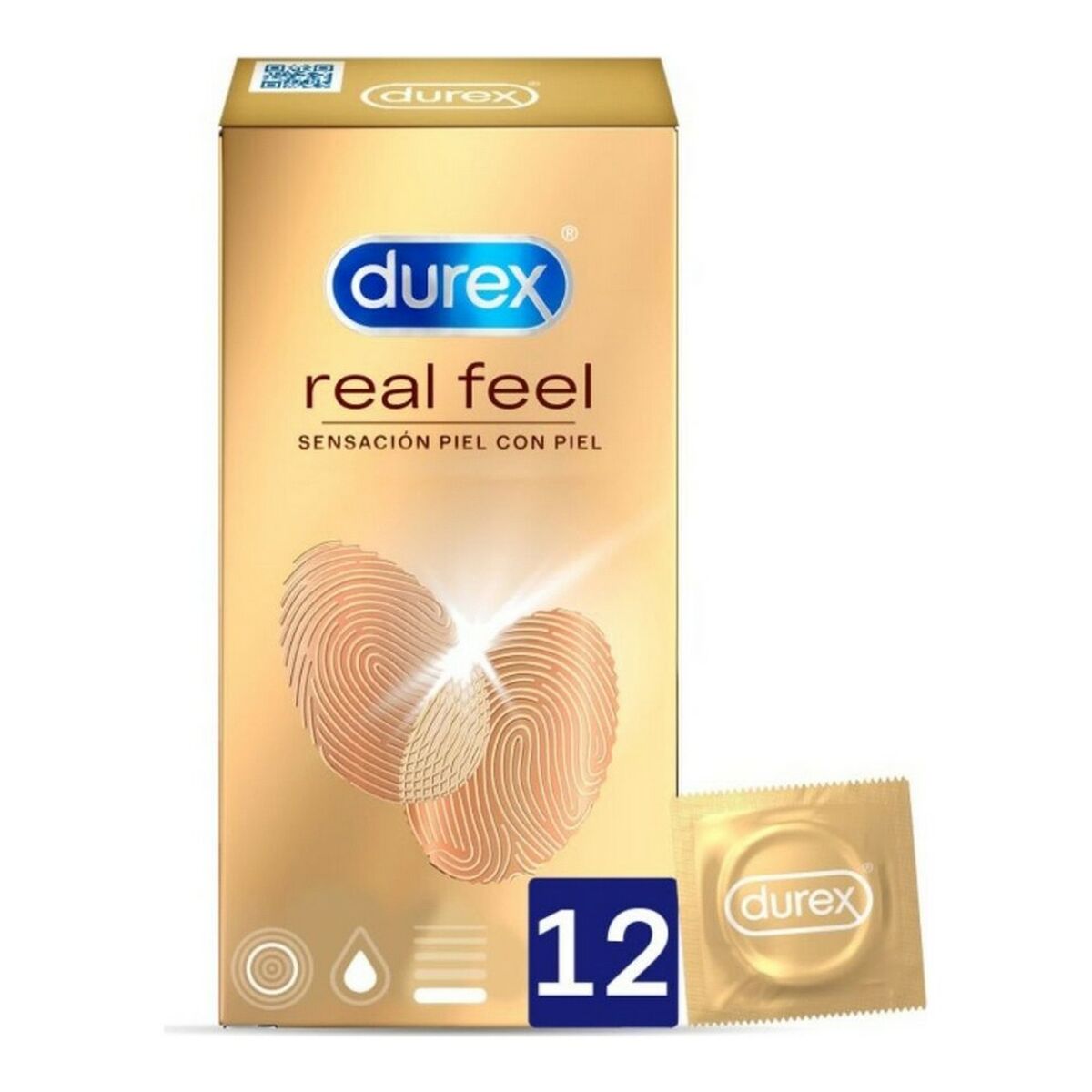 Προφυλακτικά Durex Real Feel Χωρίς λατέξ (12 uds)