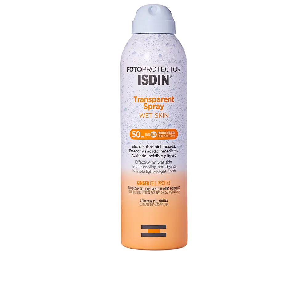 8429420188419 ISDIN FOTOPROTECTOR wet skin transparent spray 50+ 250 ml - NVA0188419