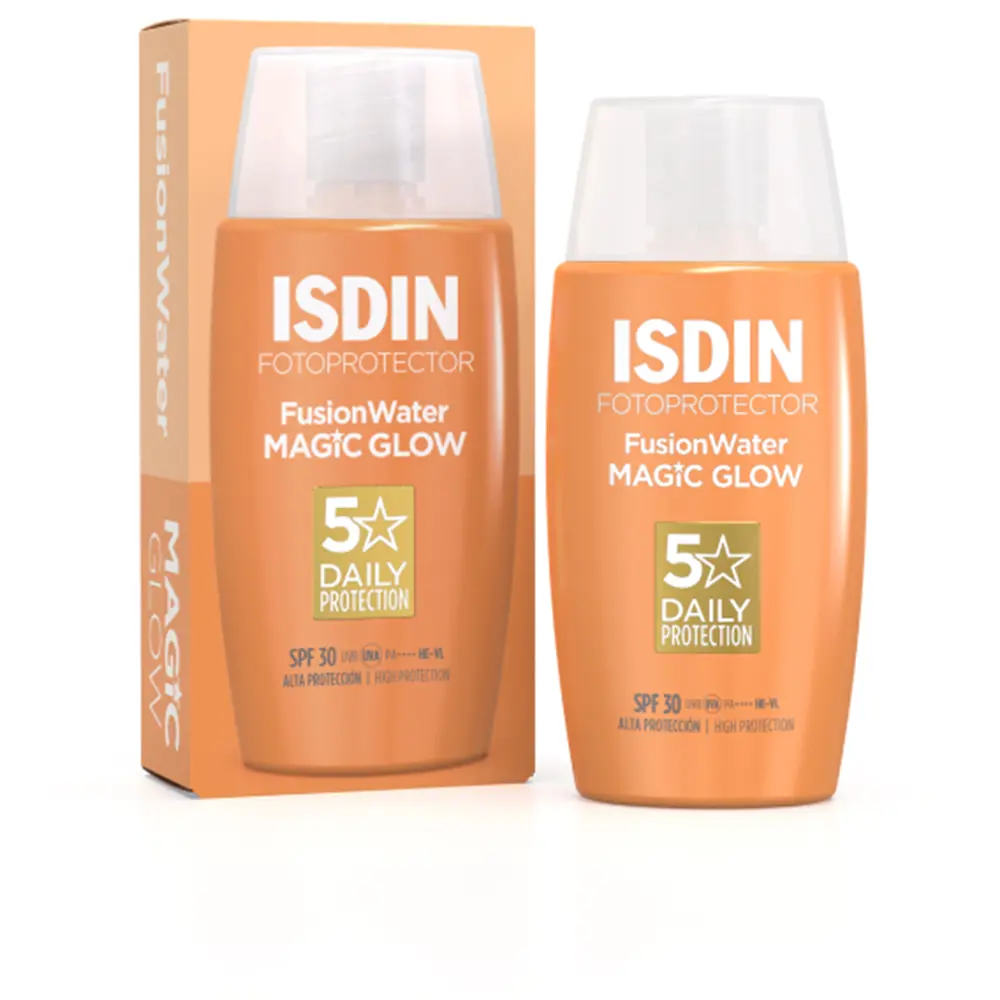 8429420281653 Isdin Fotoprotector Fusion Water Magic Glow Αντηλιακή Κρέμα Προσώπου SPF30 με Χρώμα 50ml - NVA0281653