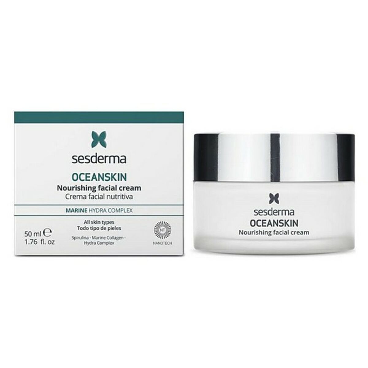8429979458735 Sesderma Oceanskin Κρέμα Προσώπου για Ενυδάτωση με Κολλαγόνο & Χαβιάρι 50ml - GETNVA9458735-1