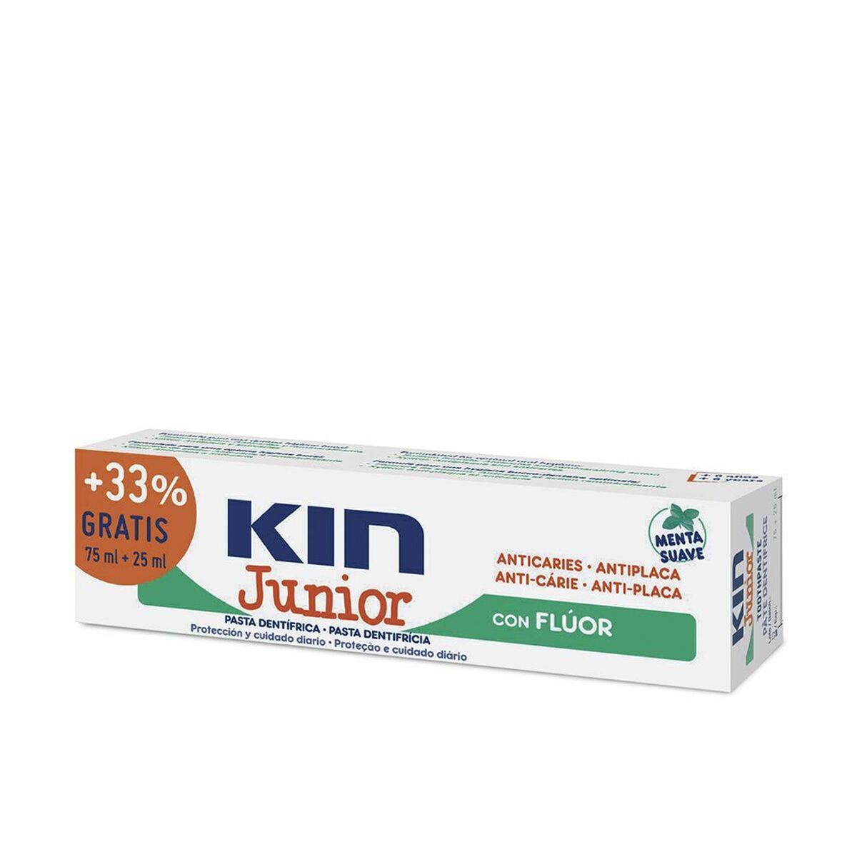 8436026212714 KIN KIN JUNIOR ΟΔΟΝΤΟΚΡΕΜΑ κατα της τεριδόνας #SOFT MINT 75 + 25 - NVA6212714