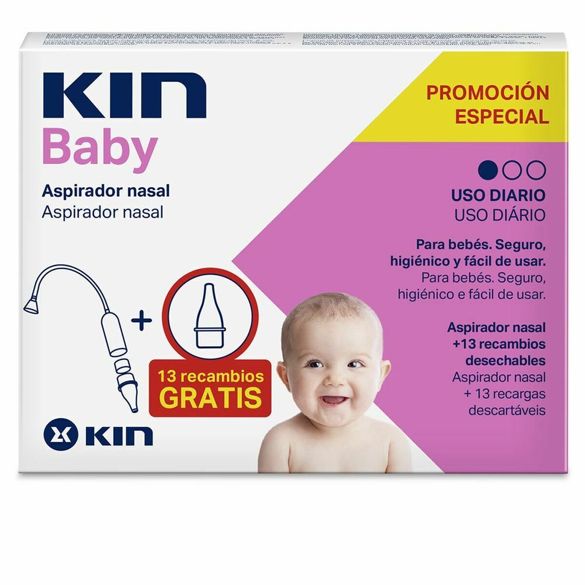 KIN KIN BABY aspirador nasal + recambio
