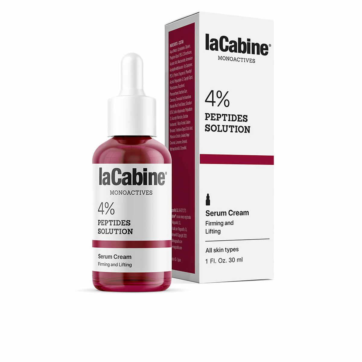 LA CABINE MONOACTIVES 4% PEPTIDES serum cream 30 ml