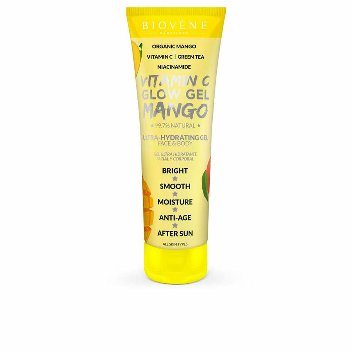 8436575094885 BIOVÈNE VITAMIN C GLOW GEL MANGO ultra-hydrating gel face & body 200 ml - NVA5094885