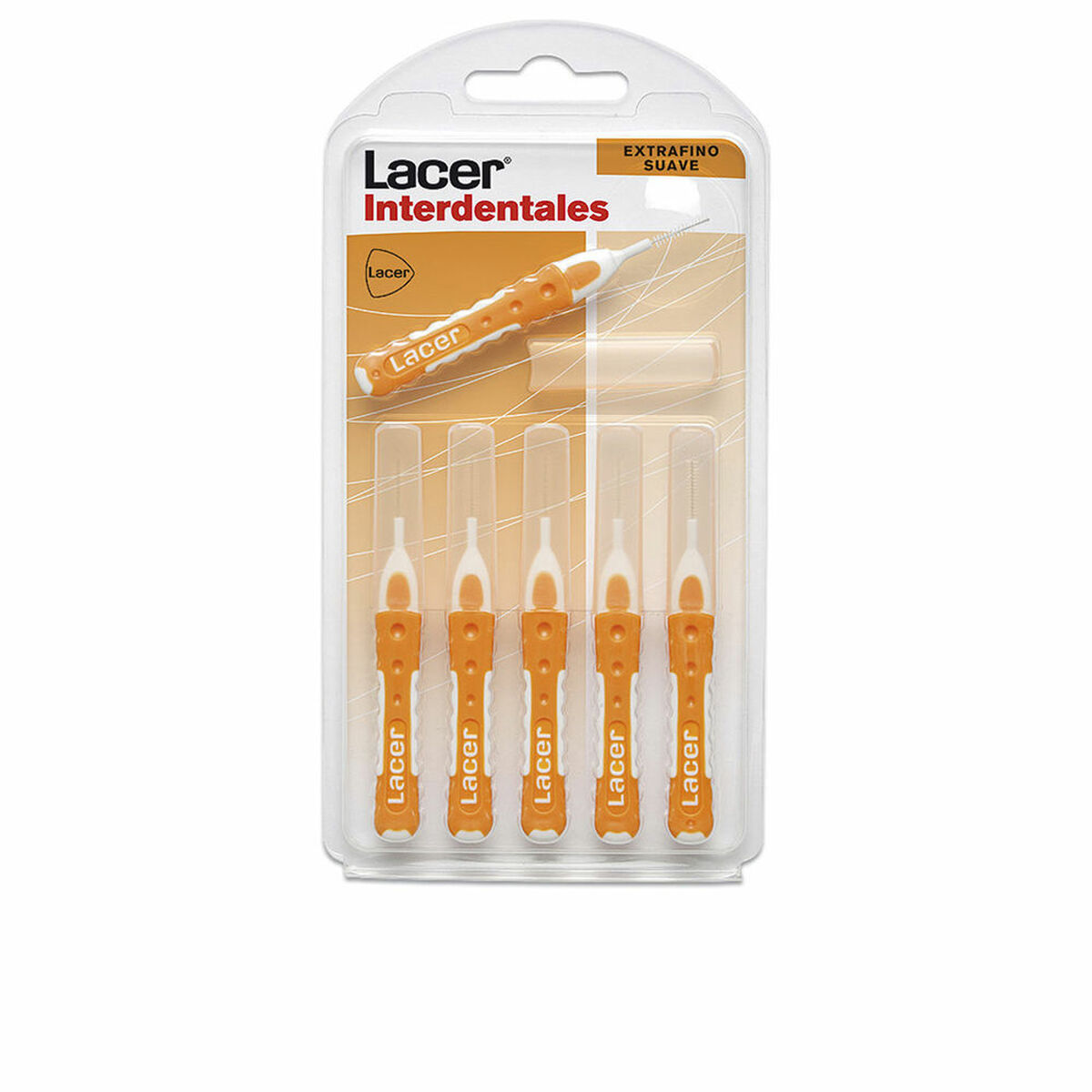 LACER Cepillo Interdental Recto Extrafino Suave 6 Uds