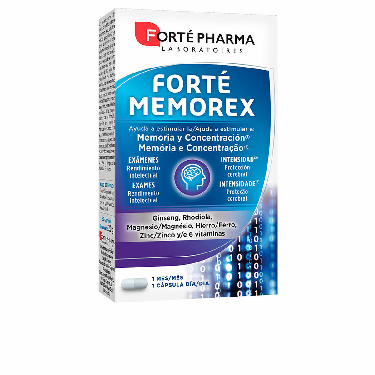 FORTÉ PHARMA  FORTÉ MEMOREX multivitaminas + eleuterococcus 28 comprimidos