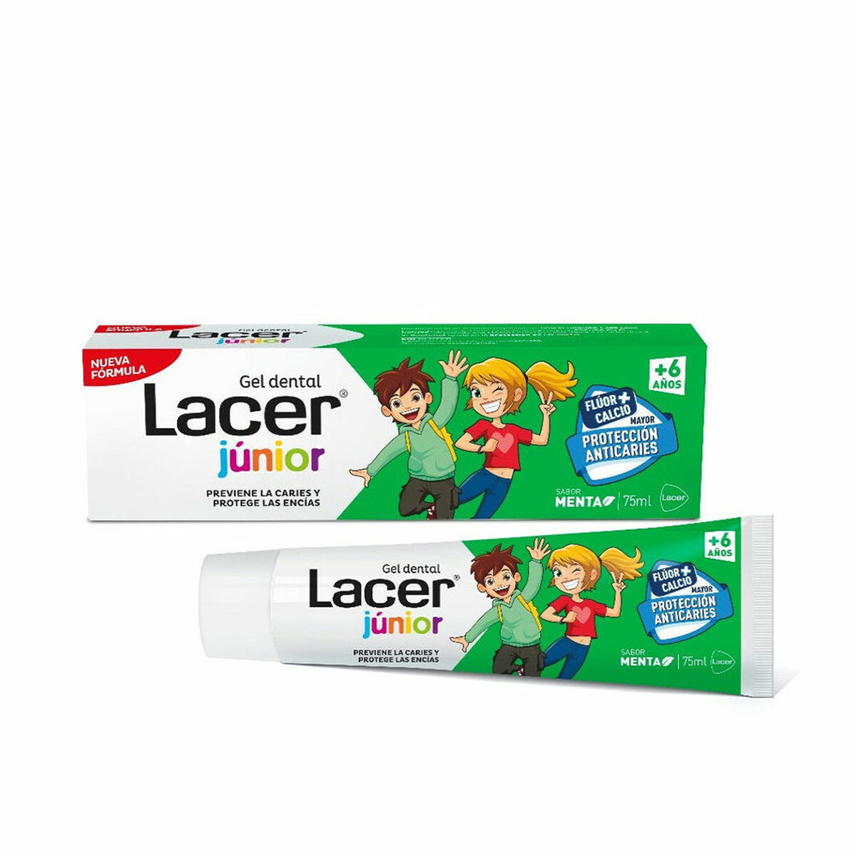 8470001555885 LACER Gel Dental Junior con Sabor a Menta 75 ml - NVA1555885