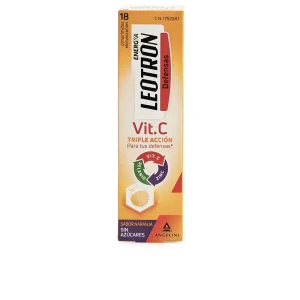 LEOTRON VITAMIN C αναβράζοντα δισκία τριπλής δράσης #Orange 18 u