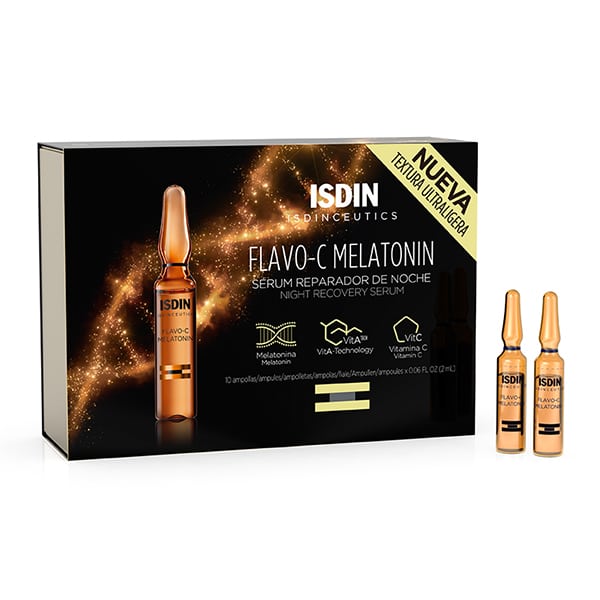 8470001864802 Isdin Isdinceutics Flavo-C Melatonin Repair Night Serum 30x2ml - NVA1864802