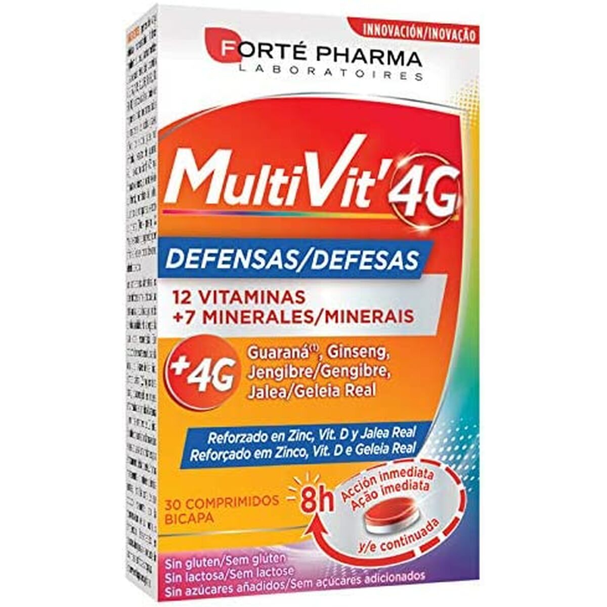 8470001947758 FORTÉ PHARMA MULTIVIT 4G defensas 30 comprimidos - NVA1947758