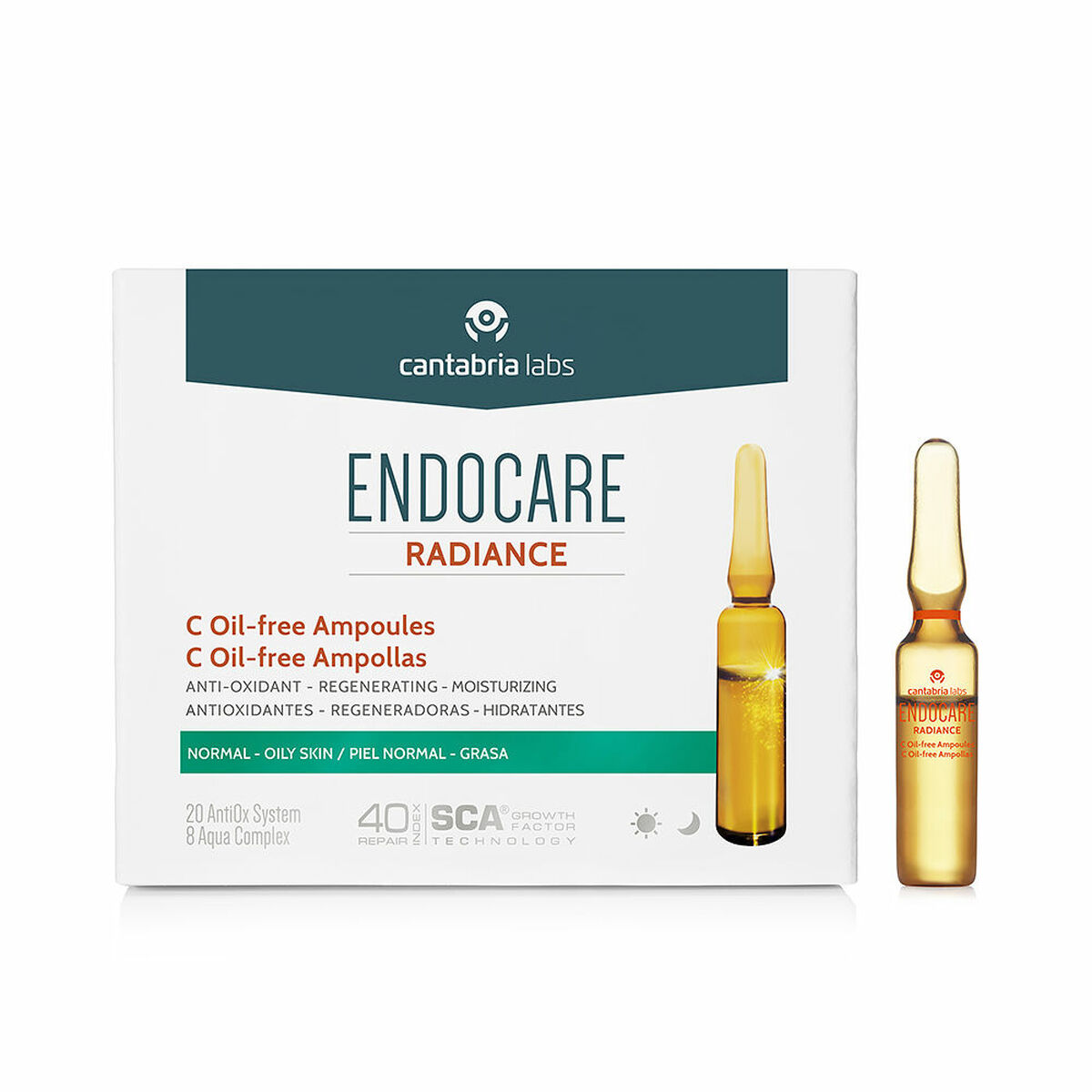 8470001994097 Endocare Radiance Ενυδατικό Serum Προσώπου για Λάμψη & Αποτοξίνωση 10x2ml - NVA1994097