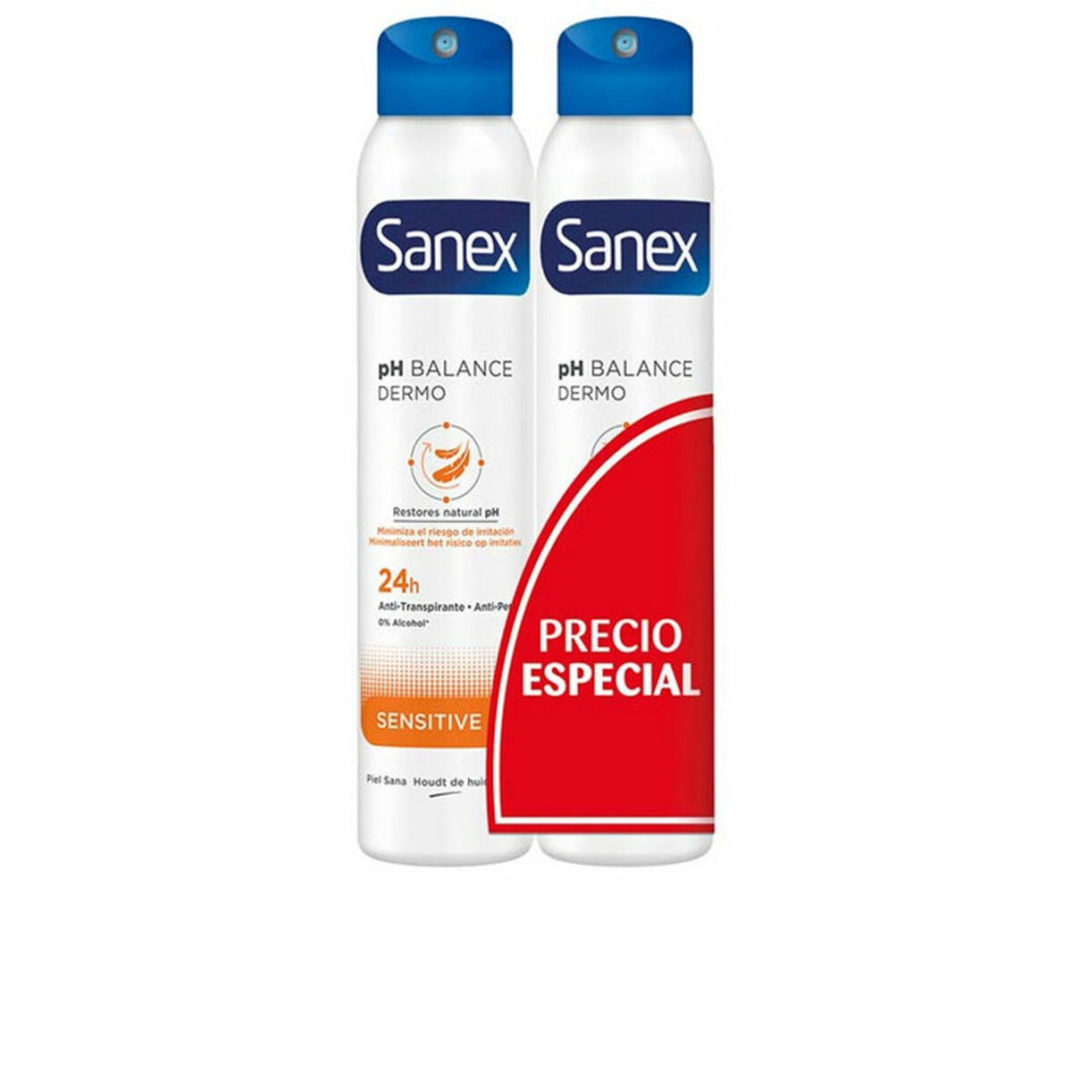 SANEX DERMO SENSITIVE DEO VAPO LOT 2 x 200 ml