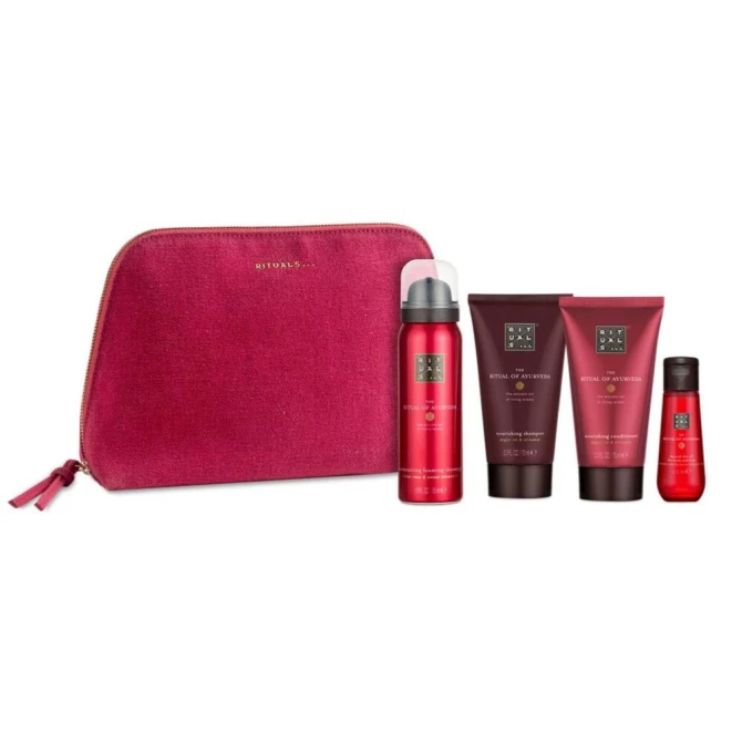 8719134185508 Rituals The Ritual of Ayurveda Giftset Foaming SG 50ml/Dry Oil 50ml/Shampoo 70ml/Conditioner 70ml set x 220 ml - GETPARB-12-136-00-1