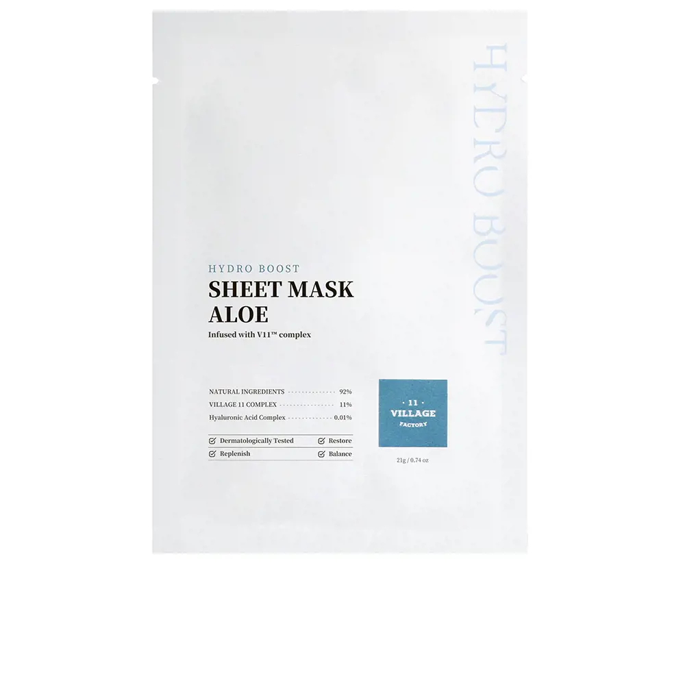 VILLAGE 11 HYDRO BOOST sheet mask aloe 21 gr