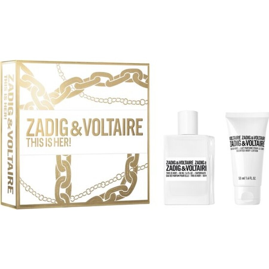 3423222106799 Zadig & Voltaire This Is Her! Giftset Edp Spray 50ml/Body Lotion 50ml set x 100 ml - PARR-OW-040-16