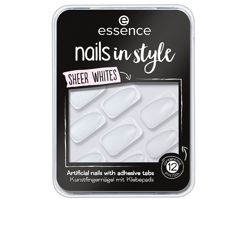 176423.jpg ESSENCE NAILS IN STYLE uñas artificiales #11-sheer whites 12 u - NVA9348456