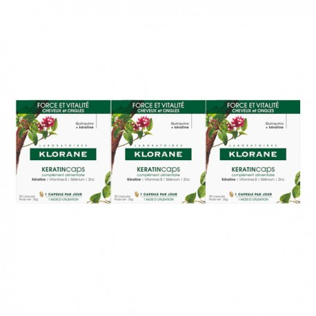 3282779419505-1.jpg KLORANE KERATINCAPS capsules to strengthen and revitalize hair pack 3 x 30 units - NVA9419505