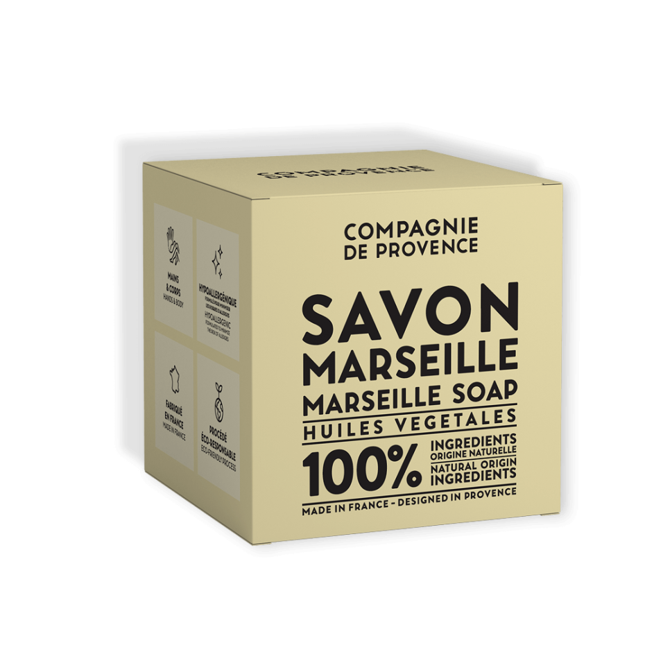 3551780004087 Compagnie De Provence Marseille Soap Bar Fragrance Free 400 g - GETPARB-07-473-00-1