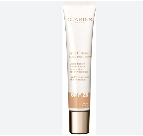3666057298028.png CLARINS SKIN ILLUSION TINTED MOISTURIZER anti-aging treatment with glow effect SPF 25 #03 40 ml - NVA7298028