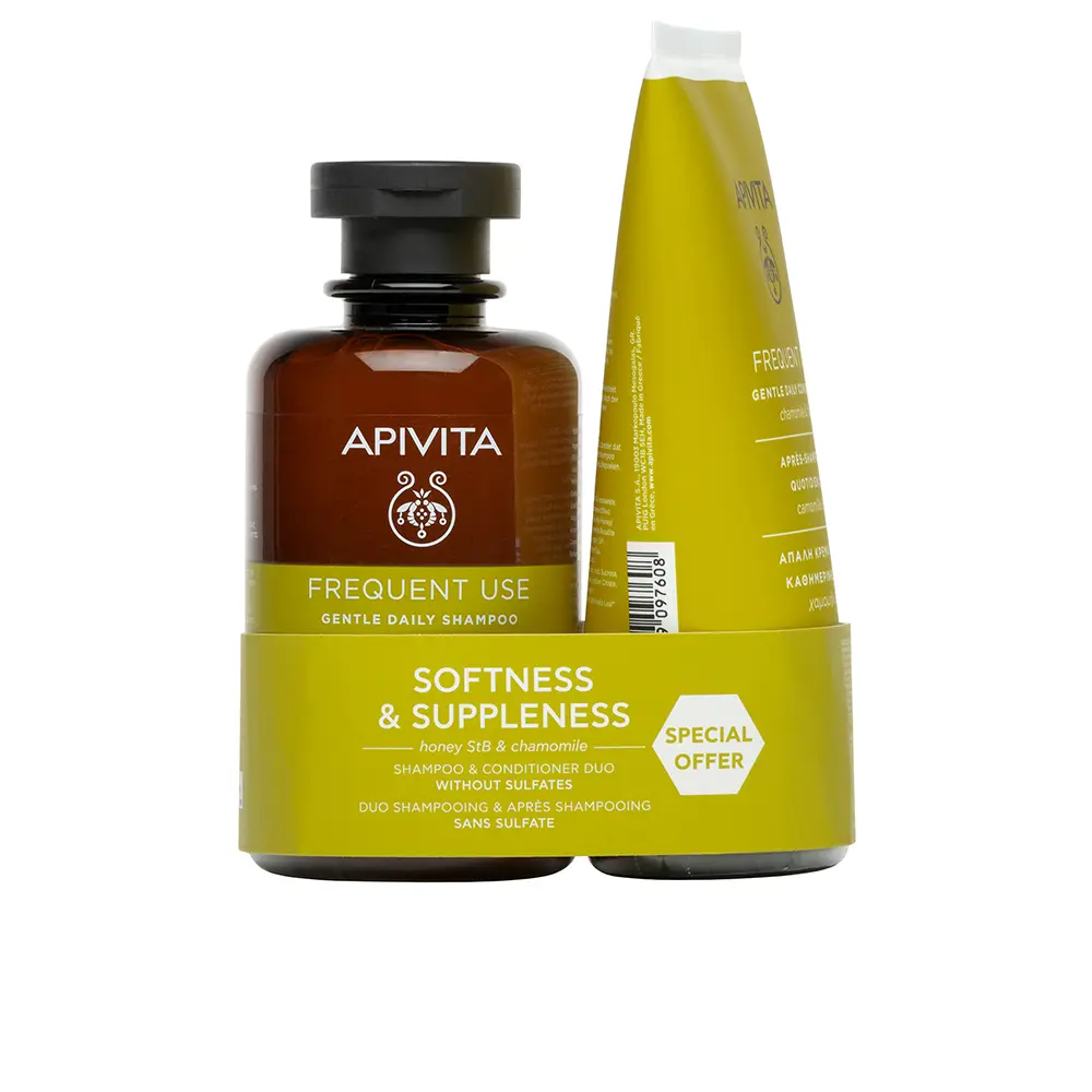 5201279103057 APIVITA DAILY SHAMPOO + CONDITIONER WITH CHAMOMILE AND HONEY 2-PACK - NVA9103057