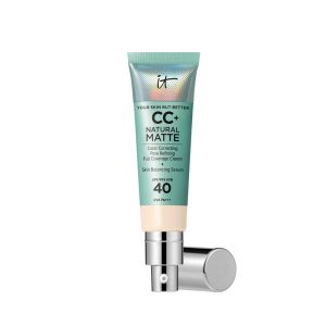 IT COSMETICS CC+ NATURAL MATTE base de maquillaje en crema SPF40 #Fair ivory 32 ml