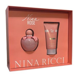 Nina Ricci Nina Rose Les Belles De Nina Giftset Edt Spray 50ml/Body Lotion 75ml   set x 125 ml