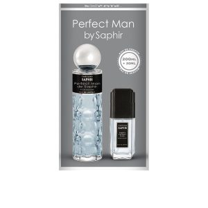 PARFUMS SAPHIR PERFECT MAN LOT 2 pcs 200ml Eau de Parfum spray + 30ml Eau de Parfum spray