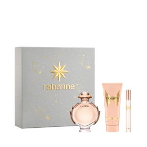 RABANNE OLYMPÉA CASE 3 pcs Eau de Parfum spray 80 ml + Body Lotion 100 ml + Eau de Parfum spray 10 ml