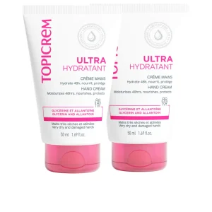 TOPICREM UH Ultra-hydrating hand cream, pack of 2 x 50 ml