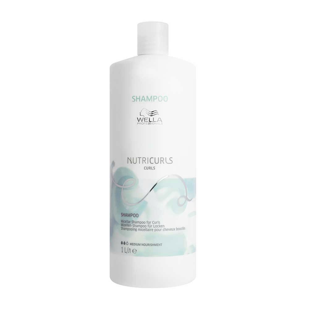 4068359108842 WELLA PROFESSIONALS NUTRICURLS Micellar Shampoo for Curly and Wavy Hair 1000 ml - NVA9108842