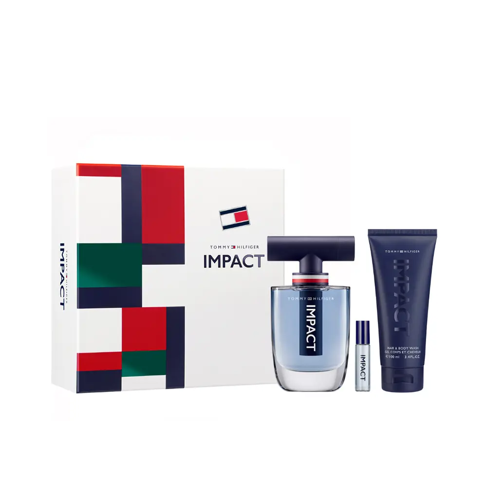 7640496670603 TOMMY HILFIGER IMPACT CASE 3 pcs Eau de Toilette spray 100 ml + Body lotion 100 ml + Eau de Toilette spray 4 ml - NVA6670603