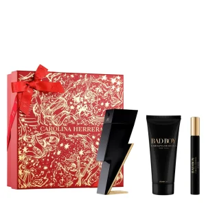 CAROLINA HERRERA BAD BOY 3-piece case Eau de Toilette spray 100 ml + Bath Gel 100 ml + Eau de Toilette spray 10 ml