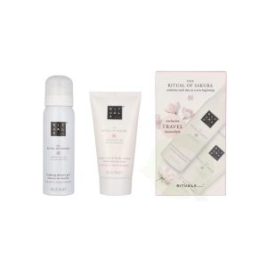 Rituals Sakura Exclusive Travel Set Foarming Shower Gel 50ml/Whipped Body Cream 70ml  set x 120 ml