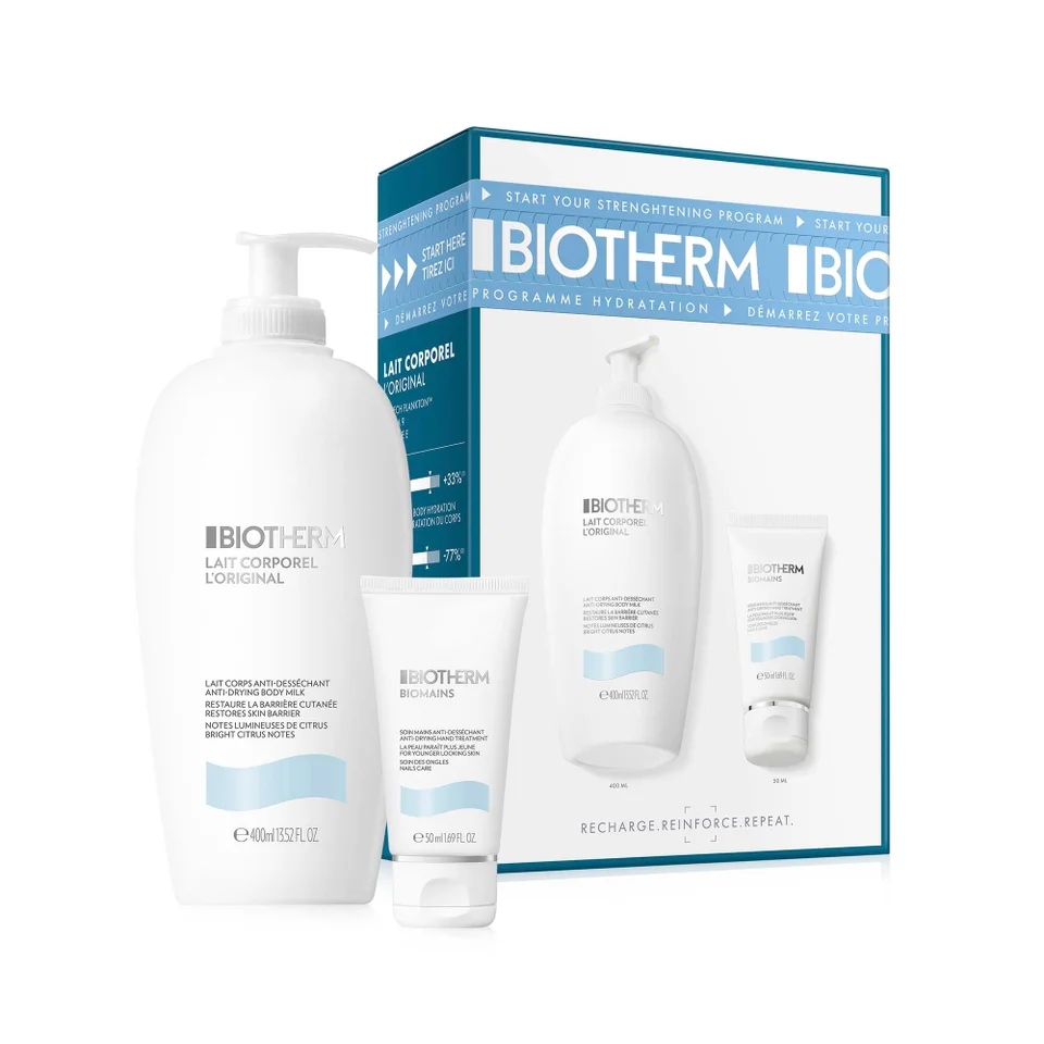 3614274679724 Biotherm Lait Corporel Set Body lotion 400ml/ Hand Cream 50ml set x 450 ml - PARB-27-797-00