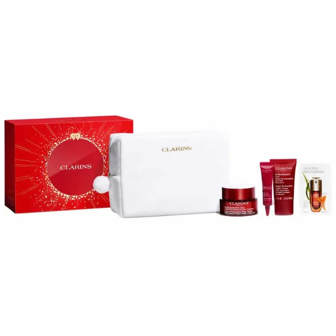 3666057389573 Clarins Super Restorative Giftset Day Cream 50ml/Eye Cream 7ml/Night Cream 15ml/Double Serum 0,9ml set x 72.9 ml - PARB-28-230-00