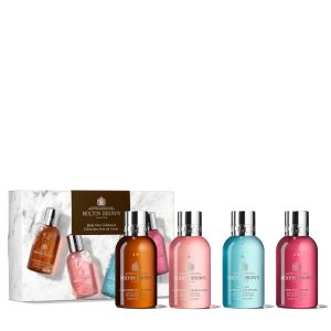 Molton Brown Woody & Floral Mini Travel SetRecharge Black Pepper Shower Gel 100ml/Delicious Rhubarb & Rose Shower Gel 100ml/Coastal Cypress & Sea Fennel Shower Gel 100ml/Fiery Pink Pepper Shower Gel 100ml   set x 400 ml
