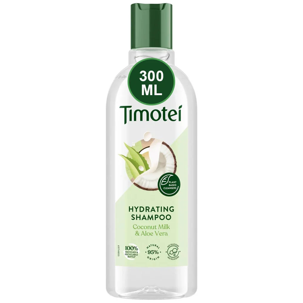 5033871000492 TIMOTEI TIMOTEI moisturizing and revitalizing shampoo with coconut milk and aloe vera 300 ml - NVA1000492