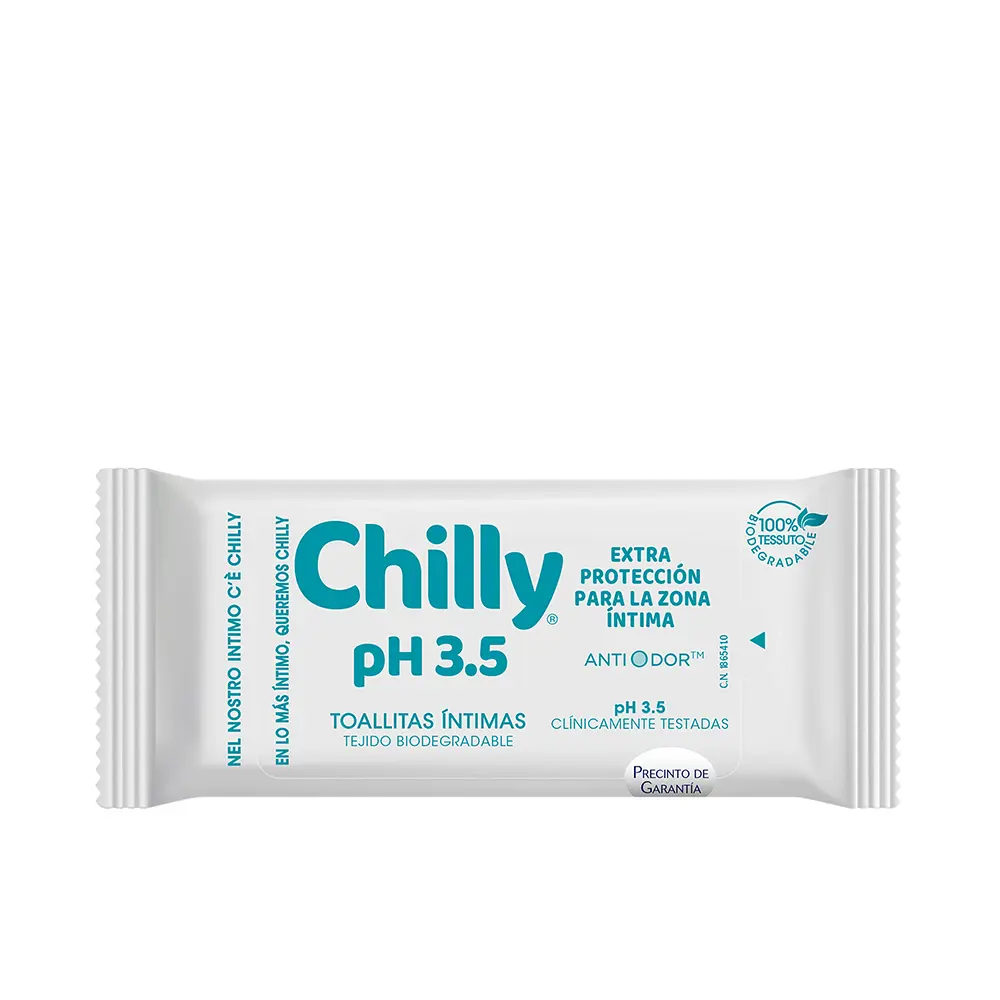 8002410034486 CHILLY CHILLY POCKET intimate wipes ph 3.5 12 u - NVA0034486
