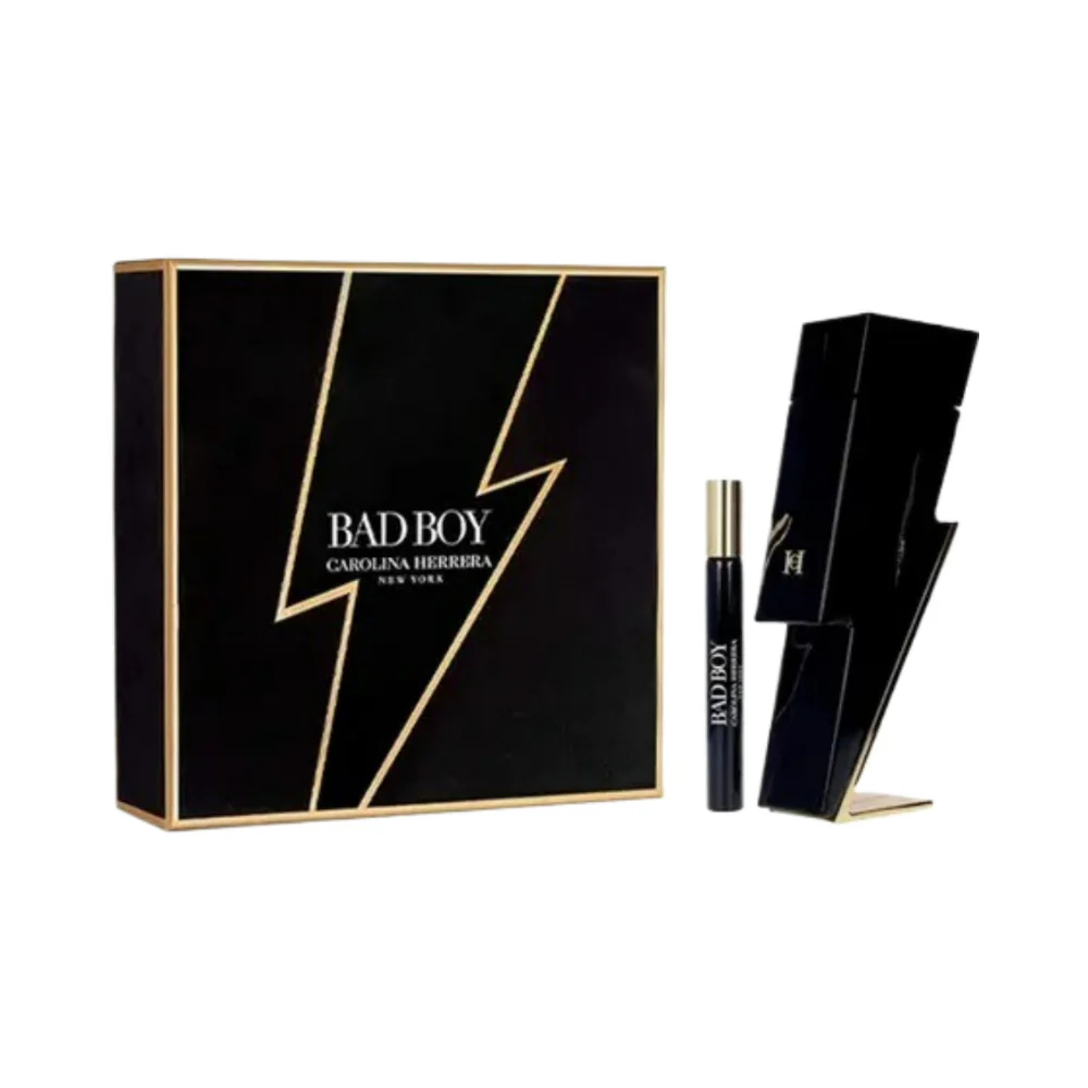 8411061092736 Carolina Herrera Bad Boy Giftset Edt Spray 100ml/ Edt Spray 10ml set x 110 ml - PARB-29-041-00