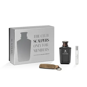 SCALPERS THE CLUB SET 3 Eau de Parfum spray 125 ml + Eau de Parfum spray 15 ml + Keychain