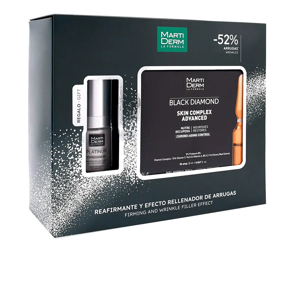 8436589054004 MARTIDERM BLACK DIAMOND SKIN COMPLEX ADVANCED AMPOULES SET OF 2 30 ampollas + expresion gel - NVA9054004