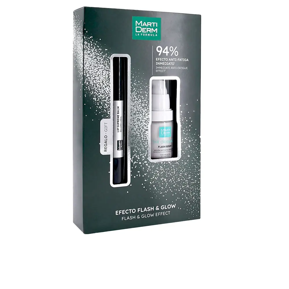 8436589054035 MARTIDERM THE ORIGINALS EFECTO FLASH & GLOW set 2 pcs Flash serum 15 ml + Lip supreme balm 4,5 ml - NVA9054035