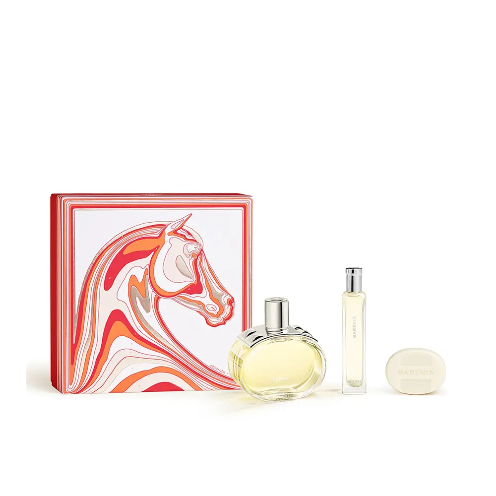 3346130018254.webp HERMÈS BARÉNIA CASE 3 pcs Eau de Parfum vaporizer 100 ml + Soap 25 gr + Eau de Parfum 15 ml - NVA0018254