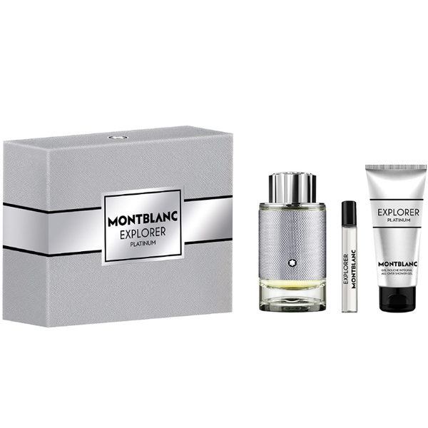 3386460139199.jpg Mont Blanc Explorer Platinum M Set - EdP 100 ml + sh/gel 100 ml + EdP 7.5 ml /2023 - LB2330770
